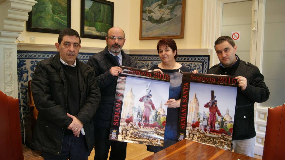 Presentación del cartel a la Excma. Sra. Alcaldesa de la Ciudad de Segovia